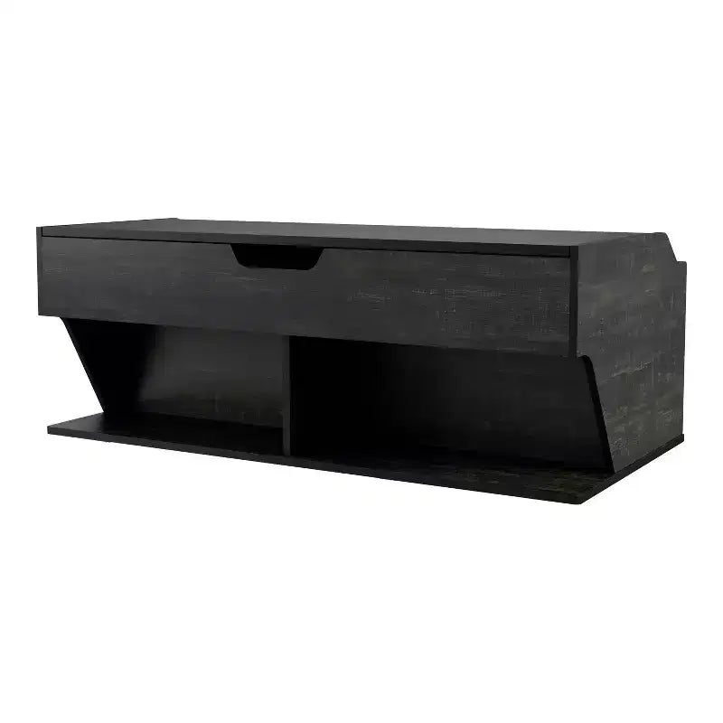 Tavolino da caffè con ripiano a sollevamento 44" Hawkpoint Transitional Rovere nero riciclato - miBasics