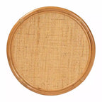 Bali & Pari Louis Tavolino con finitura in rattan color miele chiaro: Nessun assemblaggio richiesto, in vimini rotondo