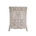 Acme Furniture 42" Dresden II Decorative Storage Drawers Bone White Finish : 5-Drawer Chest, Wood Composite, No Assembly Required