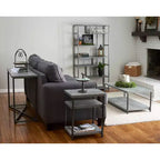 Household Essentials Jamestown Tavolino Rettangolare Grigio
