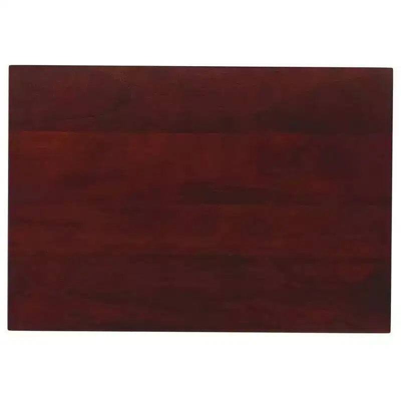 WyndenHall Ebsen Tavolino d'Appoggio in Metallo e Legno Cognac: Tavolino Rettangolare Contemporaneo, Antigraffio