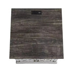 Tavolino a 2 ante Festivo grigio: Stile rustico, prese USB/CA integrate, ripiano regolabile
