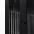 Mobile contenitore decorativo South Shore, larghezza 54,6 cm, nero: struttura in metallo, 3 ripiani, richiede montaggio da parte di un adulto