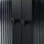 Mobile contenitore decorativo South Shore, larghezza 54,6 cm, nero: struttura in metallo, 3 ripiani, richiede montaggio da parte di un adulto