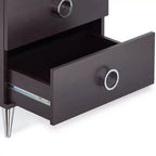 Acme Furniture Tavolino d'Appoggio Elms 20" Espresso: Struttura in MDF, Piano in Legno Impiallacciato, Cassetto Contenitore, Montaggio Senza Attrezzi