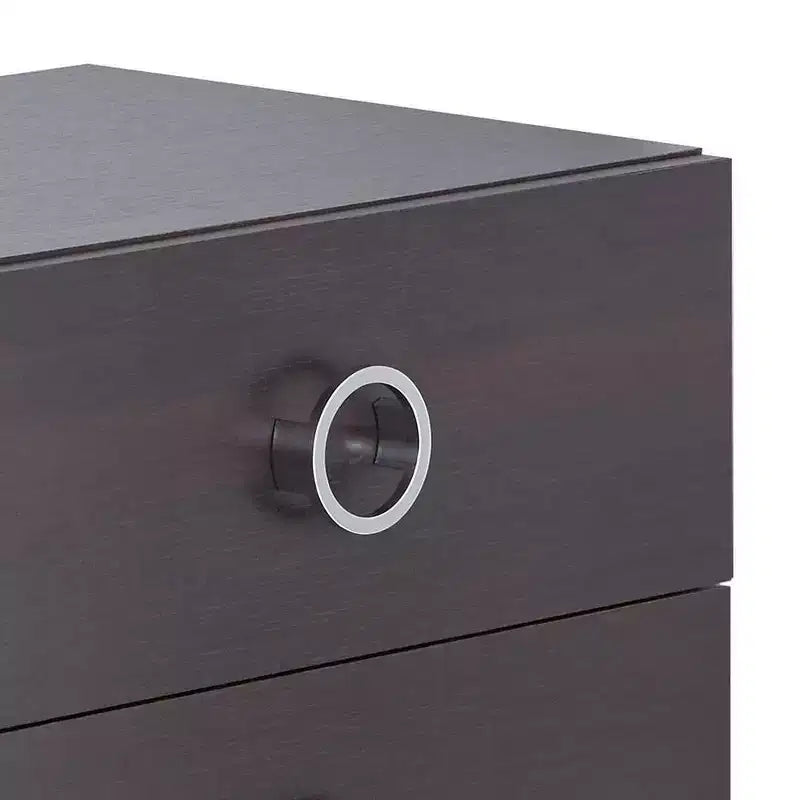 Acme Furniture Tavolino d'Appoggio Elms 20" Espresso: Struttura in MDF, Piano in Legno Impiallacciato, Cassetto Contenitore, Montaggio Senza Attrezzi