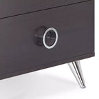 Acme Furniture Tavolino d'Appoggio Elms 20" Espresso: Struttura in MDF, Piano in Legno Impiallacciato, Cassetto Contenitore, Montaggio Senza Attrezzi