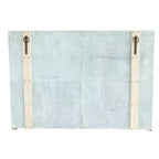 Mobile Contenitore Decorativo Marrone Storied Home Wood a 4 Ante, Alto 40": Chiusura Magnetica, Ripiani Fissi