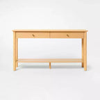 Console moderna in legno da 60", con cassetto, marrone - Threshold™ disegnato con Studio McGee