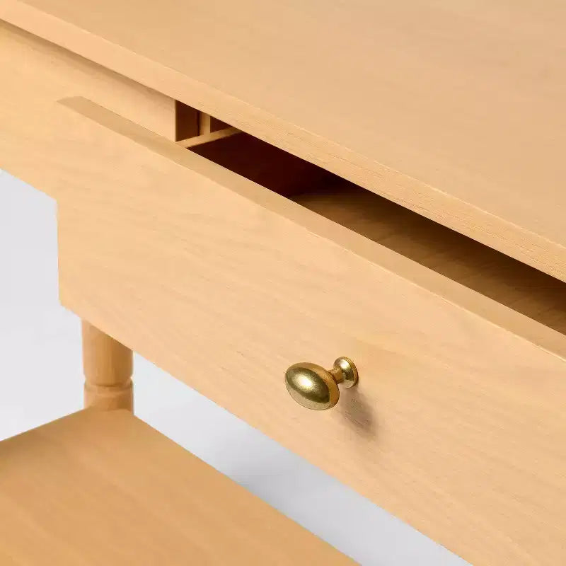 Console moderna in legno da 60", con cassetto, marrone - Threshold™ disegnato con Studio McGee