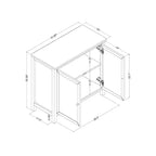 Mobile contenitore tradizionale multiuso Multiuso bianco classico - Room Essentials™