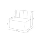 Sedile modulare per dormitorio senza braccioli in schiuma compressa - Room Essentials™