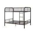 Acme Furniture 79" Full Bunk Bed Bristol Loft and Bunk Bed Dark Brown : Metal Frame, No Box Spring Needed