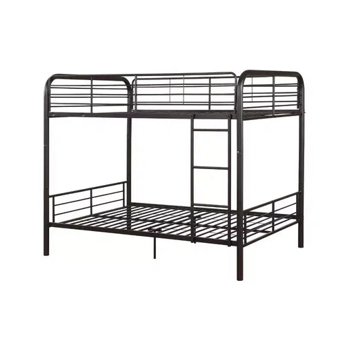 Acme Furniture 79" Full Bunk Bed Bristol Loft and Bunk Bed Dark Brown : Metal Frame, No Box Spring Needed