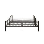 Acme Furniture 79" Letto a Castello Matrimoniale Bristol Loft e Letto a Castello Marrone Scuro: Telaio in Metallo, Nessuna Rete a Molle Necessaria