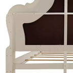 Letto Eastern King 92" Dresda con intagli in stile Rococò e similpelle - Acme Furniture