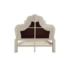 Letto Eastern King 92" Dresda con intagli in stile Rococò e similpelle - Acme Furniture