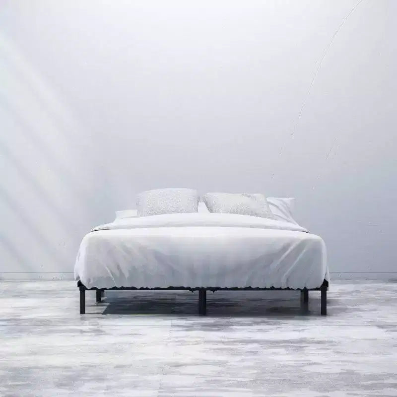 Struttura letto in metallo Compack California King da 7" nero - Zinus: Acciaio resistente, supporto a 9 gambe, design "a prova di dita"