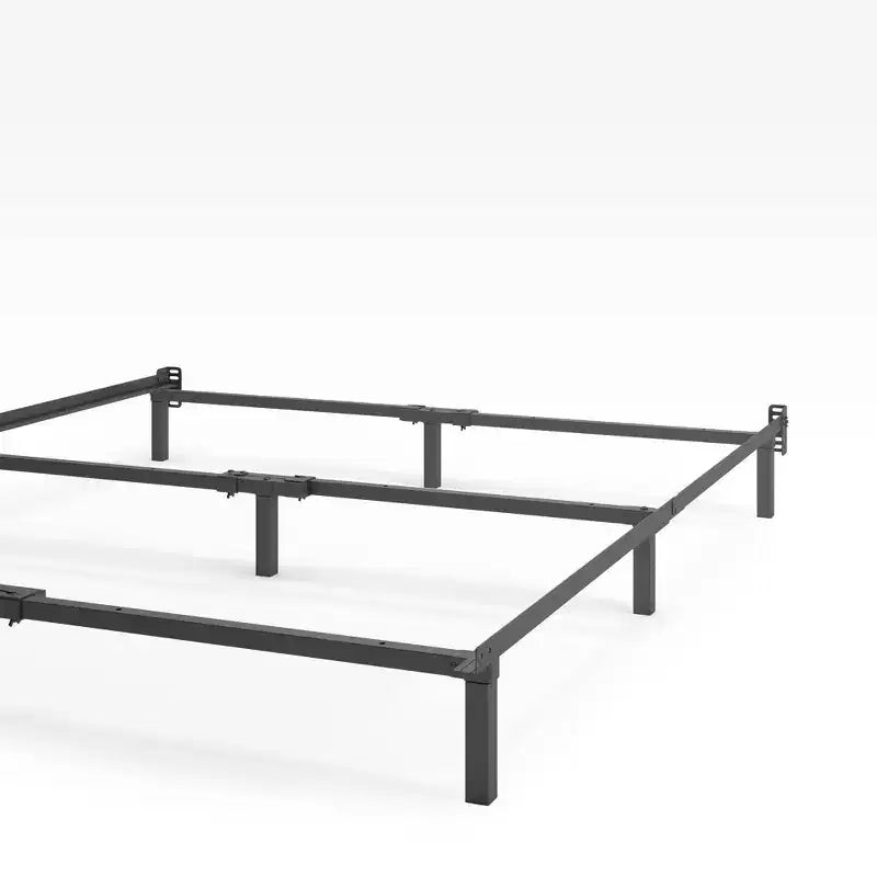 Struttura letto in metallo Compack California King da 7" nero - Zinus: Acciaio resistente, supporto a 9 gambe, design "a prova di dita"