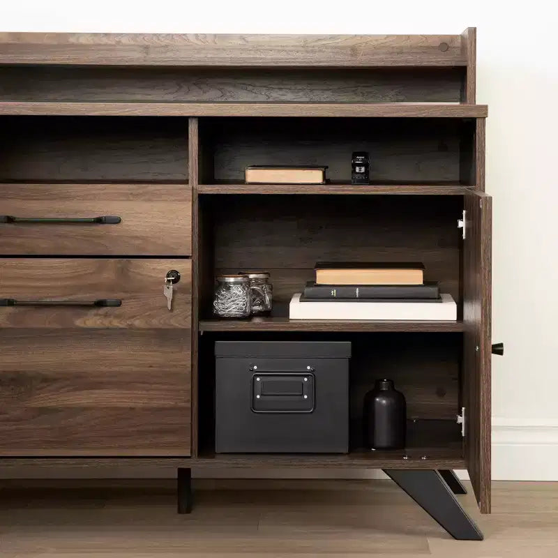 Letto singolo South Shore Twin Londen Marrone/Quercia Invecchiata: 3 cassetti, truciolare, capacità 113 kg