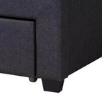 Letto contenitore con cassetti Baxton Studio Braylon interamente in tessuto e legno, con piattaforma