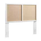 Testiera Comfort Pointe Queen/Full Bayport: Stile Costiero, Pioppo e MDF, Altezza Regolabile