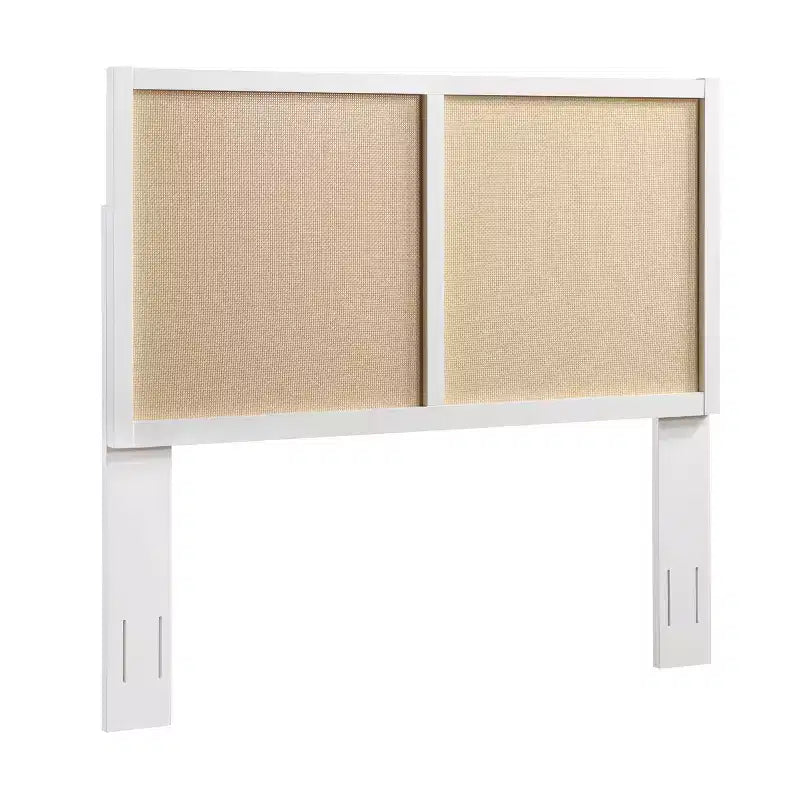 Testiera Comfort Pointe Queen/Full Bayport: Stile Costiero, Pioppo e MDF, Altezza Regolabile