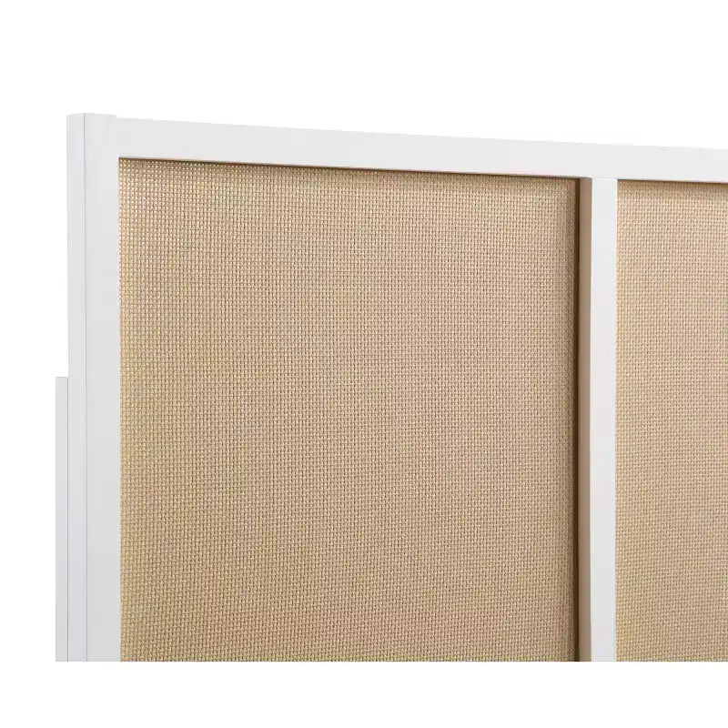 Testiera Comfort Pointe Queen/Full Bayport: Stile Costiero, Pioppo e MDF, Altezza Regolabile
