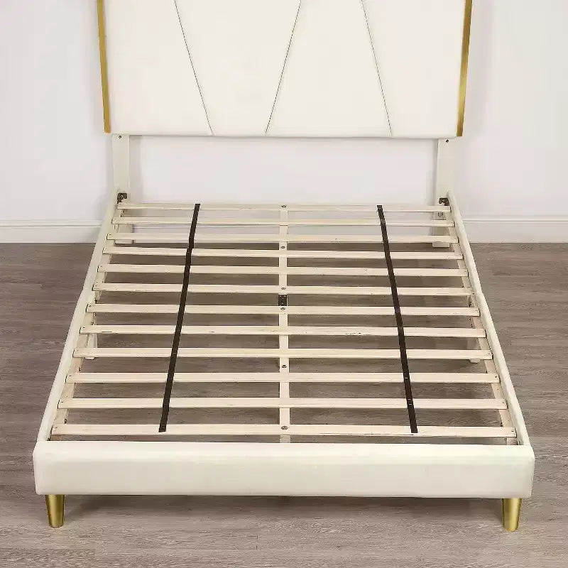 Letto completamente imbottito Kealoa Glam Beige - HOMES: Inside + Out