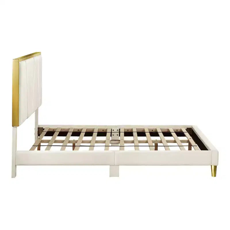 Letto completamente imbottito Kealoa Glam Beige - HOMES: Inside + Out