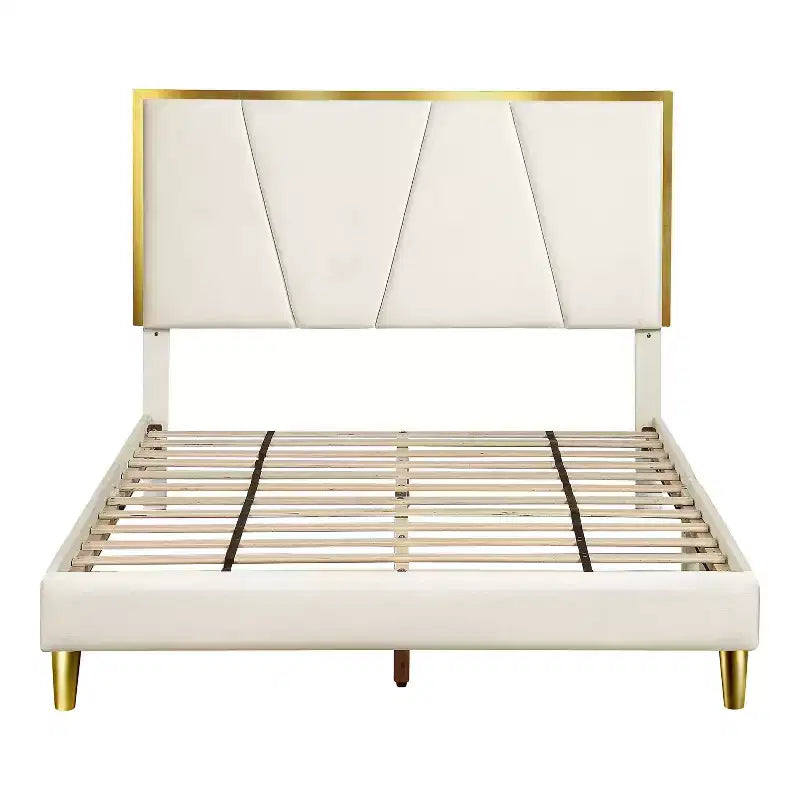 Letto completamente imbottito Kealoa Glam Beige - HOMES: Inside + Out