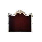 Letto matrimoniale Eastern King da 96" con finitura perla antica Vendome - Acme Furniture: Lussuosa testiera imbottita capitonné, similpelle, stile glamour