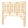 bali & pari Queen Size Galvan Rattan Standalone Headboard Light Honey