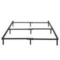 King 7" Compack Metal Bed Frame Black - Zinus: Steel Construction, 9-Leg Support, Toe-Friendly Design