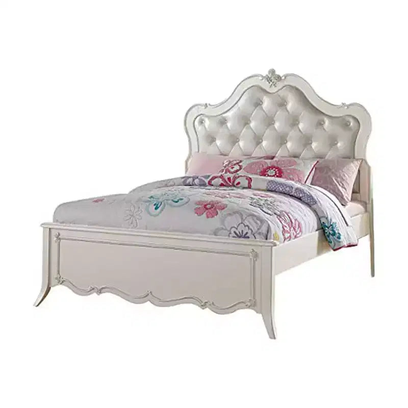 Edalene 87" Full Bed and Pearl White - Acme Furniture