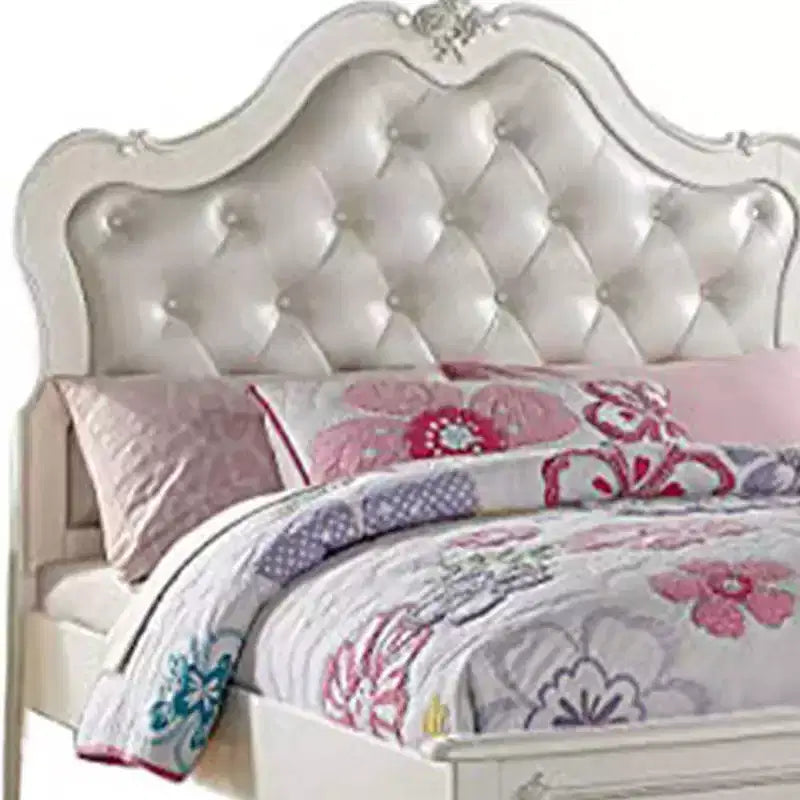 Edalene 87" Letto Completo e Bianco Perla - Acme Furniture