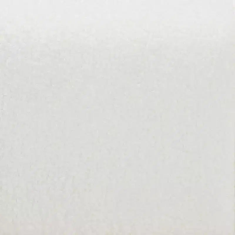 Baxton Studio Braylin Letto Imbottito in Tessuto Effetto Peluche con Piattaforma Queen Size Bianco