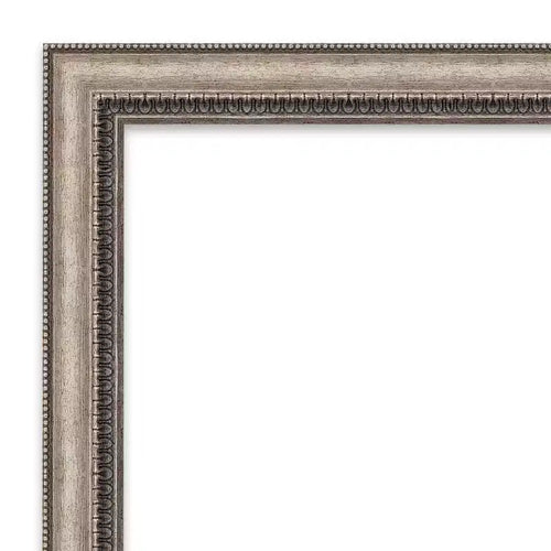 Specchio da parete per bagno Amanti Art Lyla Ornate Silver Petite Bevel 28.25 x 22.25 pollici
