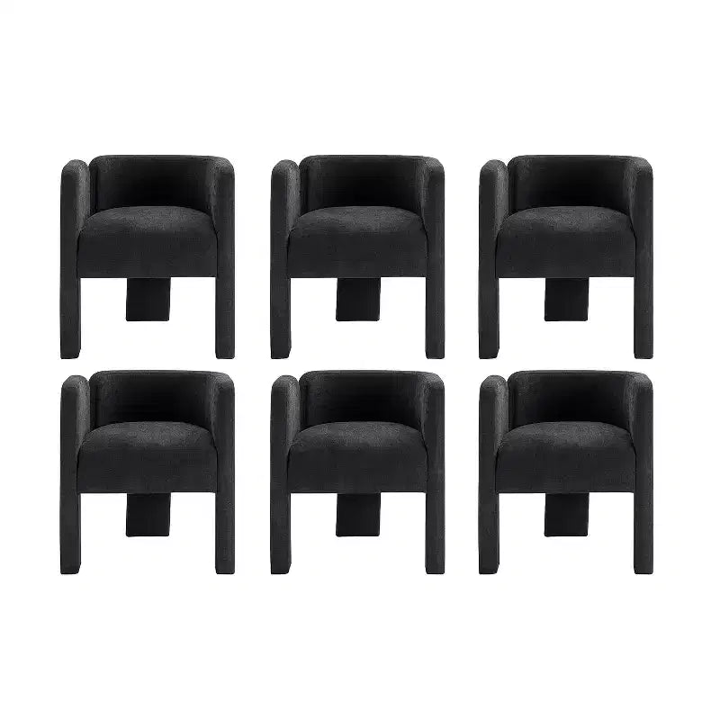 Sedia da pranzo Elias con design a tre gambe, set da 6 ART OF LIVING DESIGNS