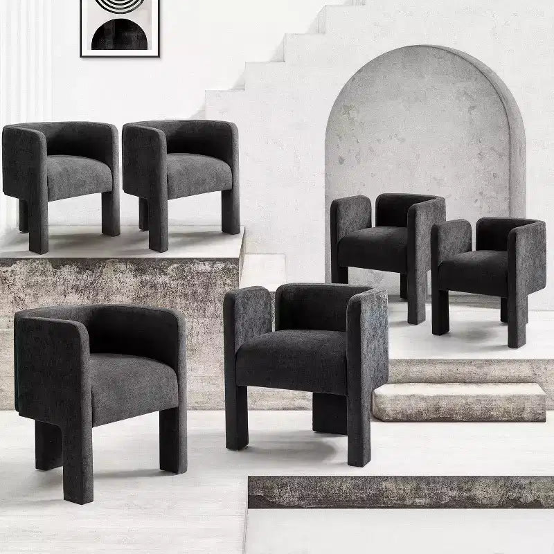 Sedia da pranzo Elias con design a tre gambe, set da 6 ART OF LIVING DESIGNS