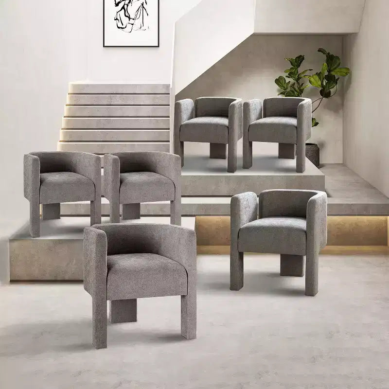 Sedia da pranzo Elias con design a tre gambe, set da 6 ART OF LIVING DESIGNS