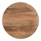 Tavolino rotondo in legno Kate e Laurel Lamaar, 19x19x25, naturale e argento