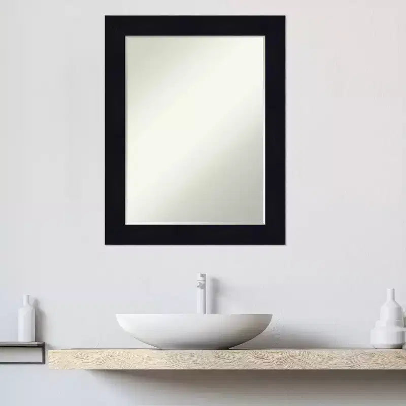 Specchio da Parete per Bagno Amanti Art Shiplap Petite Bevel in Legno