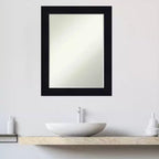 Specchio da Parete per Bagno Amanti Art Shiplap Petite Bevel in Legno