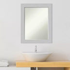 Specchio da Parete per Bagno Amanti Art Shiplap Petite Bevel in Legno