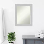 Specchio da Parete per Bagno Amanti Art Shiplap Petite Bevel in Legno