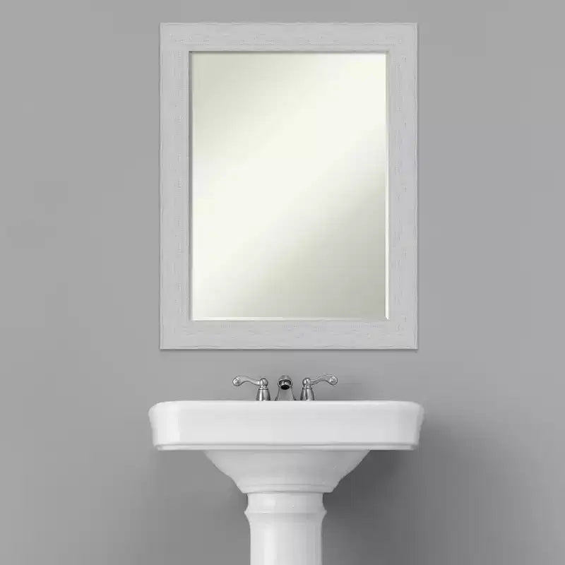 Specchio da Parete per Bagno Amanti Art Shiplap Petite Bevel in Legno