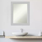 Specchio da Parete per Bagno Amanti Art Shiplap Petite Bevel in Legno