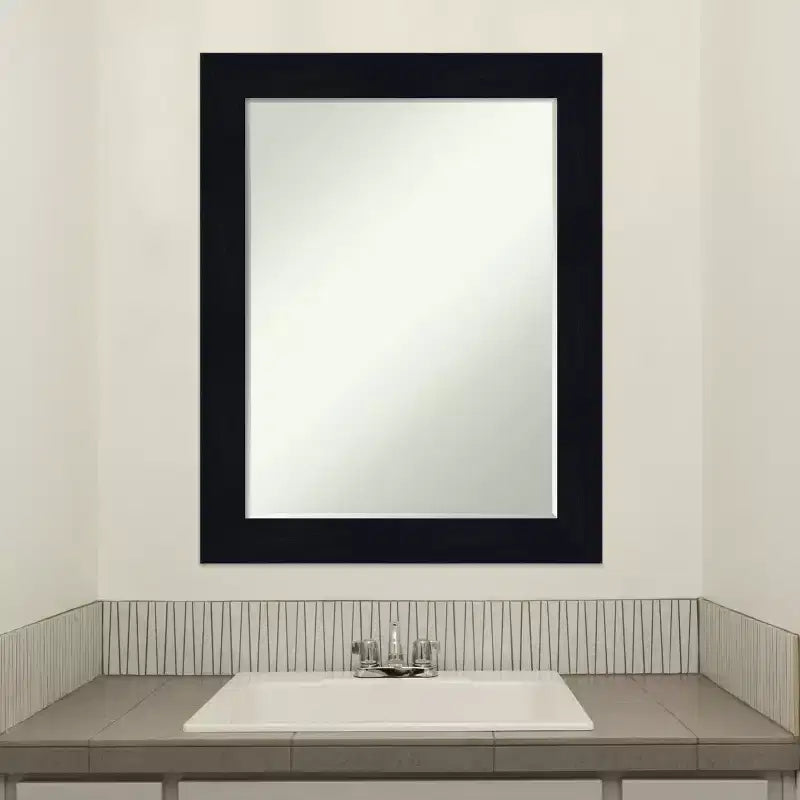 Specchio da Parete per Bagno Amanti Art Shiplap Petite Bevel in Legno