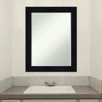 Specchio da Parete per Bagno Amanti Art Shiplap Petite Bevel in Legno